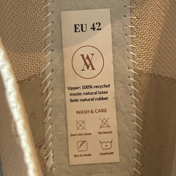 VIVAIA Pointed-Toe Ballet Flats Aria 5° shflatse2112070002 Cream Ivory Sz 42 12 - Picture 11 of 14